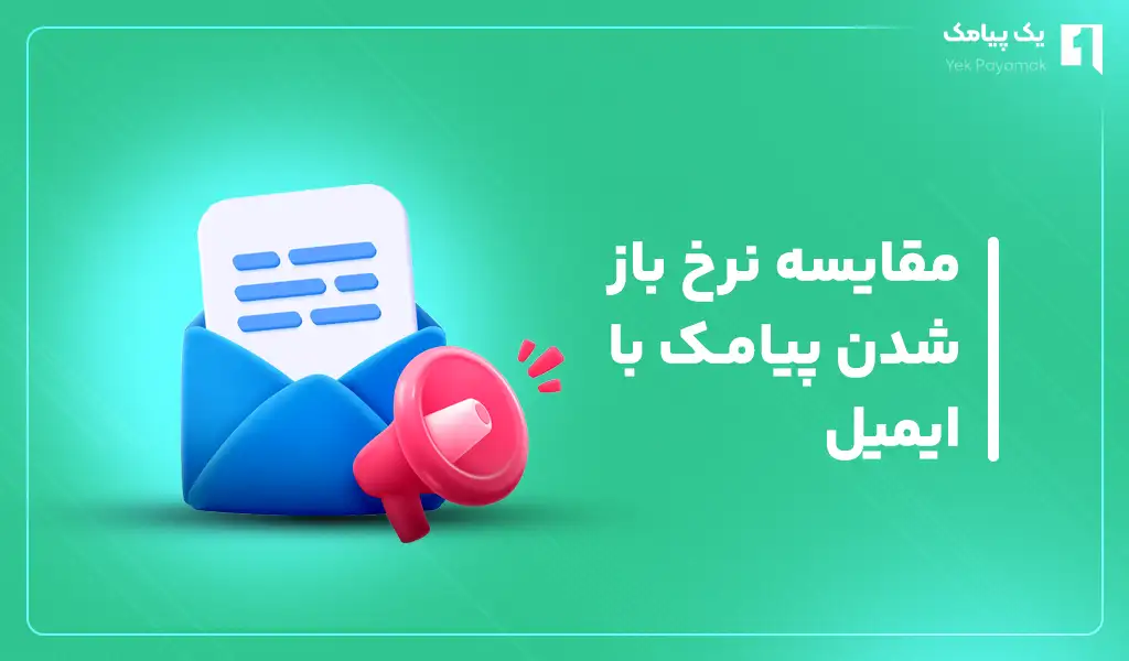 مقایسه نرخ باز شدن پیامک با ایمیل