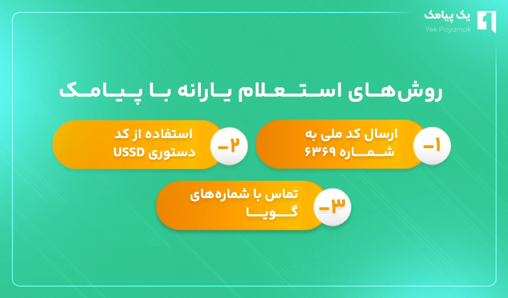 روش های استعلام یارانه با پیامک